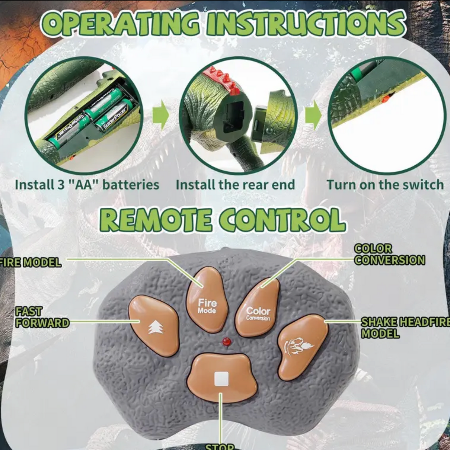 Crafted™ RC Dinosaur